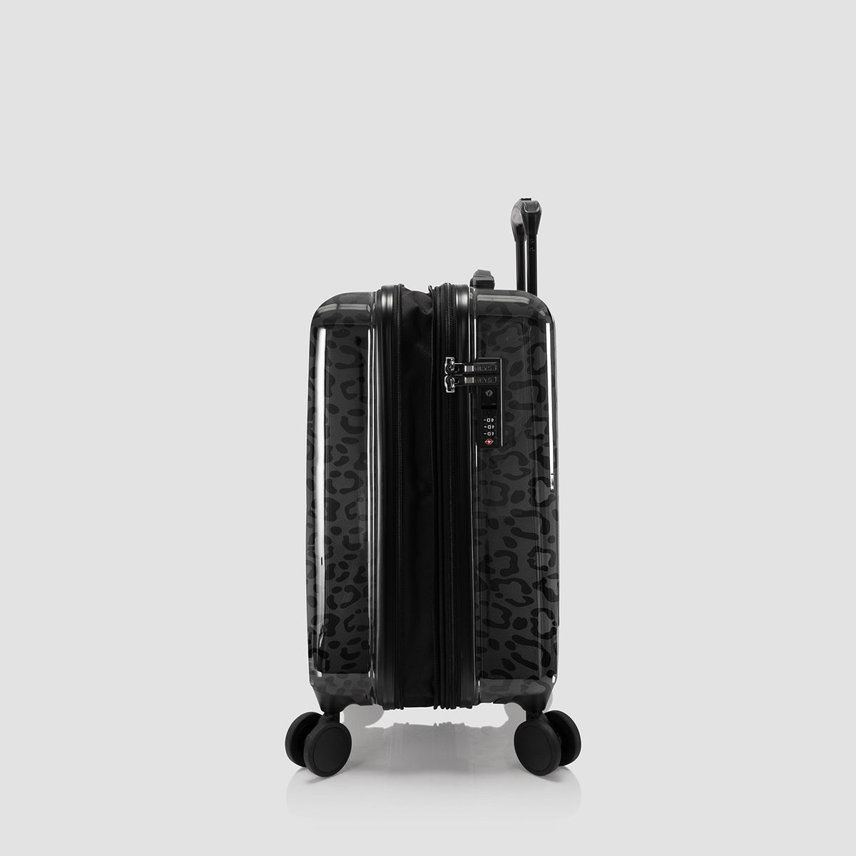 Valise Cabine 21 Pouces Elite Fashion Spinner® - Léopard Noir