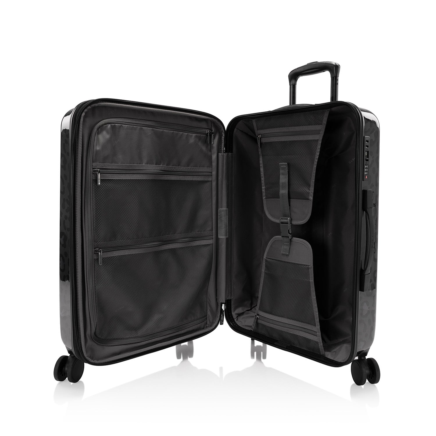 Elite Fashion Spinner® - Black Leopard 26 Inch Luggage