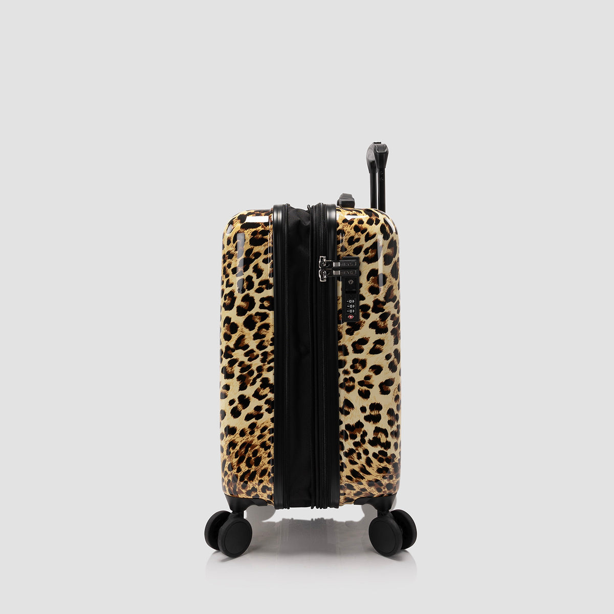 Elite Fashion Spinner® – brauner Leopard 21 Zoll Handgepäck