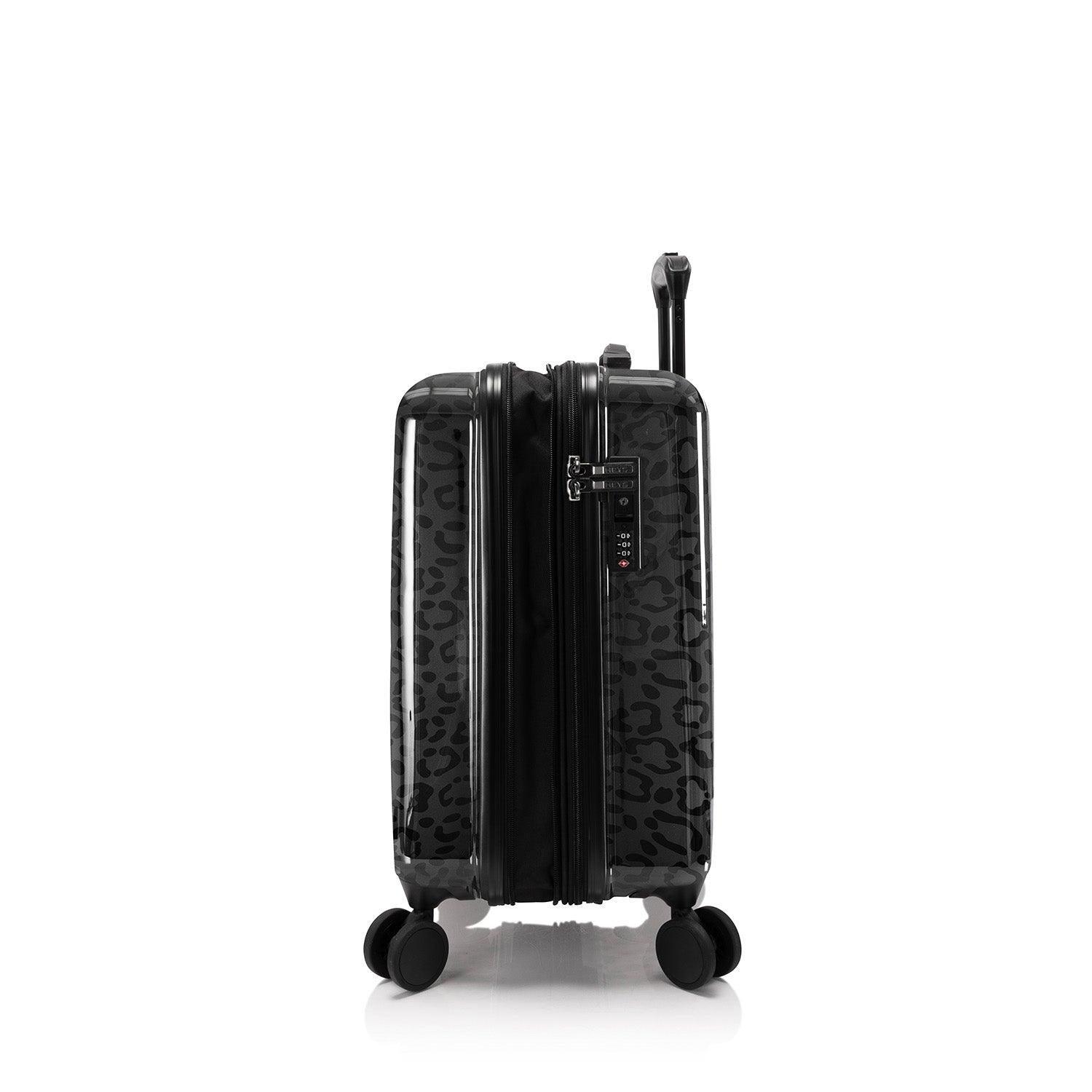 Elite Fashion Spinner® - Black Leopard 21 Inch Carry-On Luggage