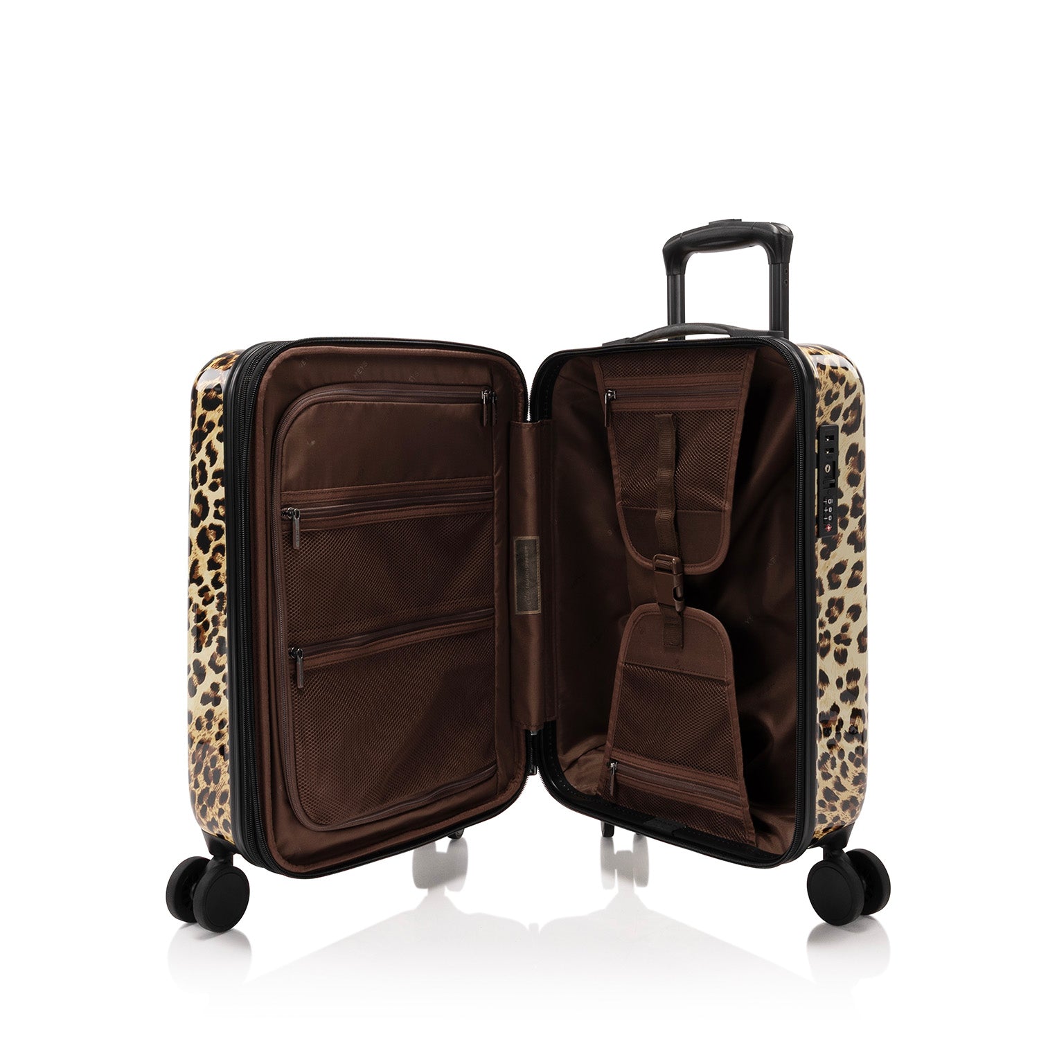 Elite Fashion Spinner® - Brown Leopard 21 Inch Carry-On Luggage