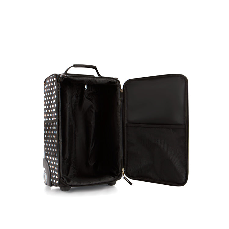 Kids Softside Luggage - Black/White Dots
