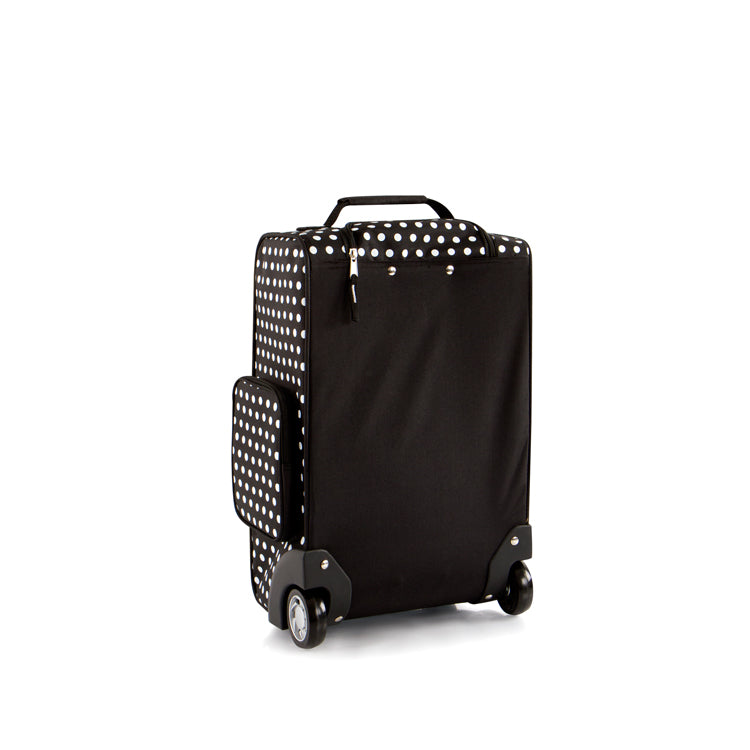Kids Softside Luggage - Black/White Dots