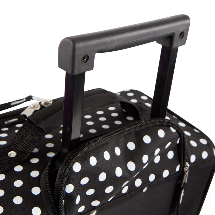 Kids Softside Luggage - Black/White Dots