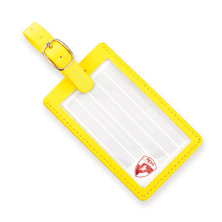 CMYK Zig-Zag Luggage Tag