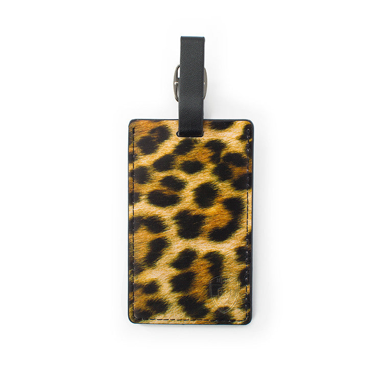 Leopard Luggage Tag