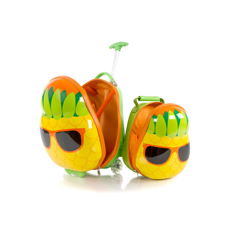 Travel Tots Pineapple - Juego de maletas y mochilas para niños