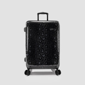 Elite Fashion Spinner® - Black Leopard 3 Piece Luggage Set