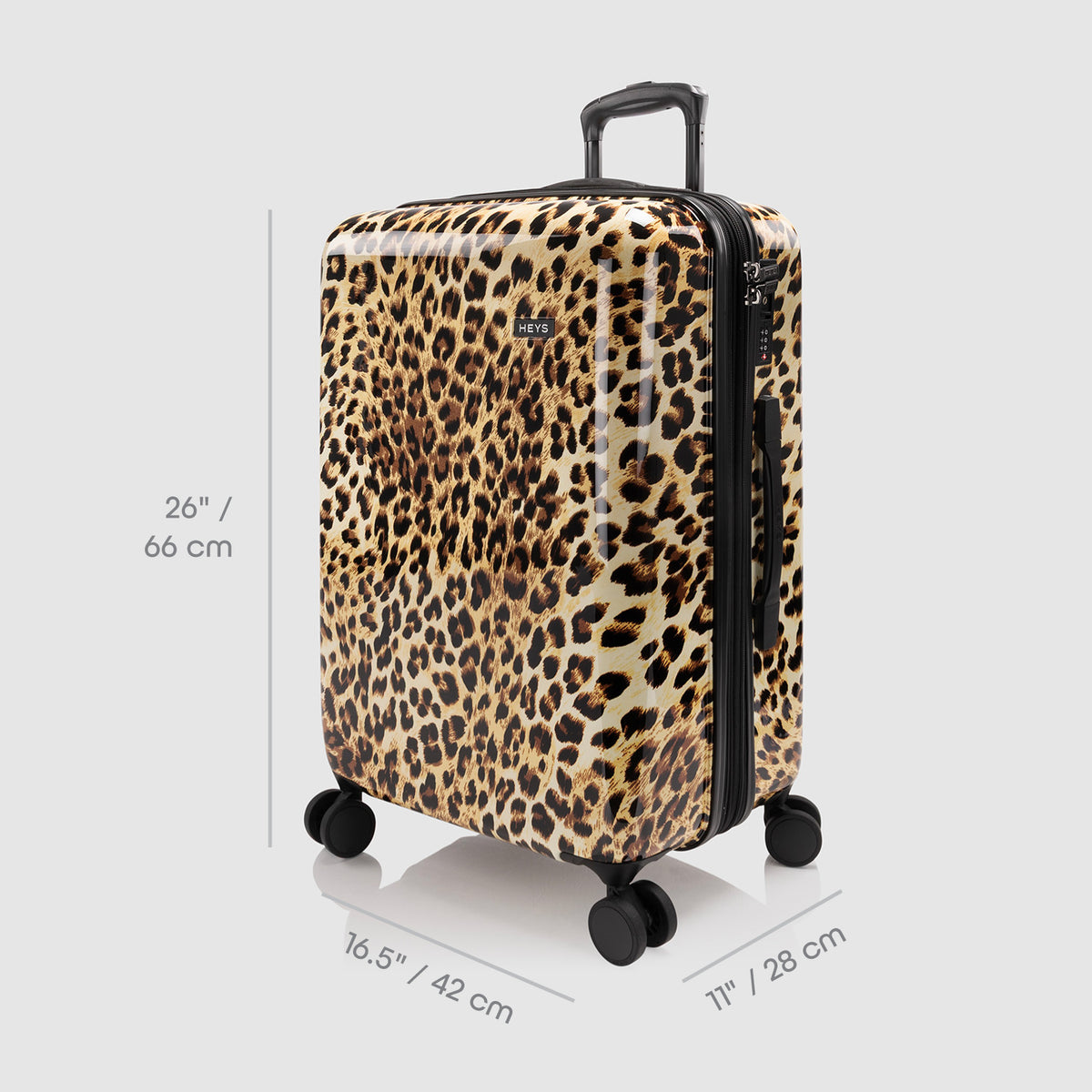 Elite Fashion Spinner® - Brown Leopard 26 Inch Luggage