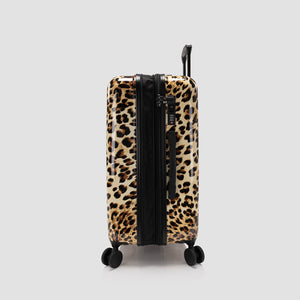 Ensemble de 3 valises Elite Fashion Spinner® – Léopard marron