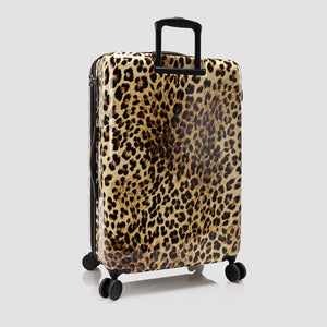 Elite Fashion Spinner® - Valise léopard marron 76 cm