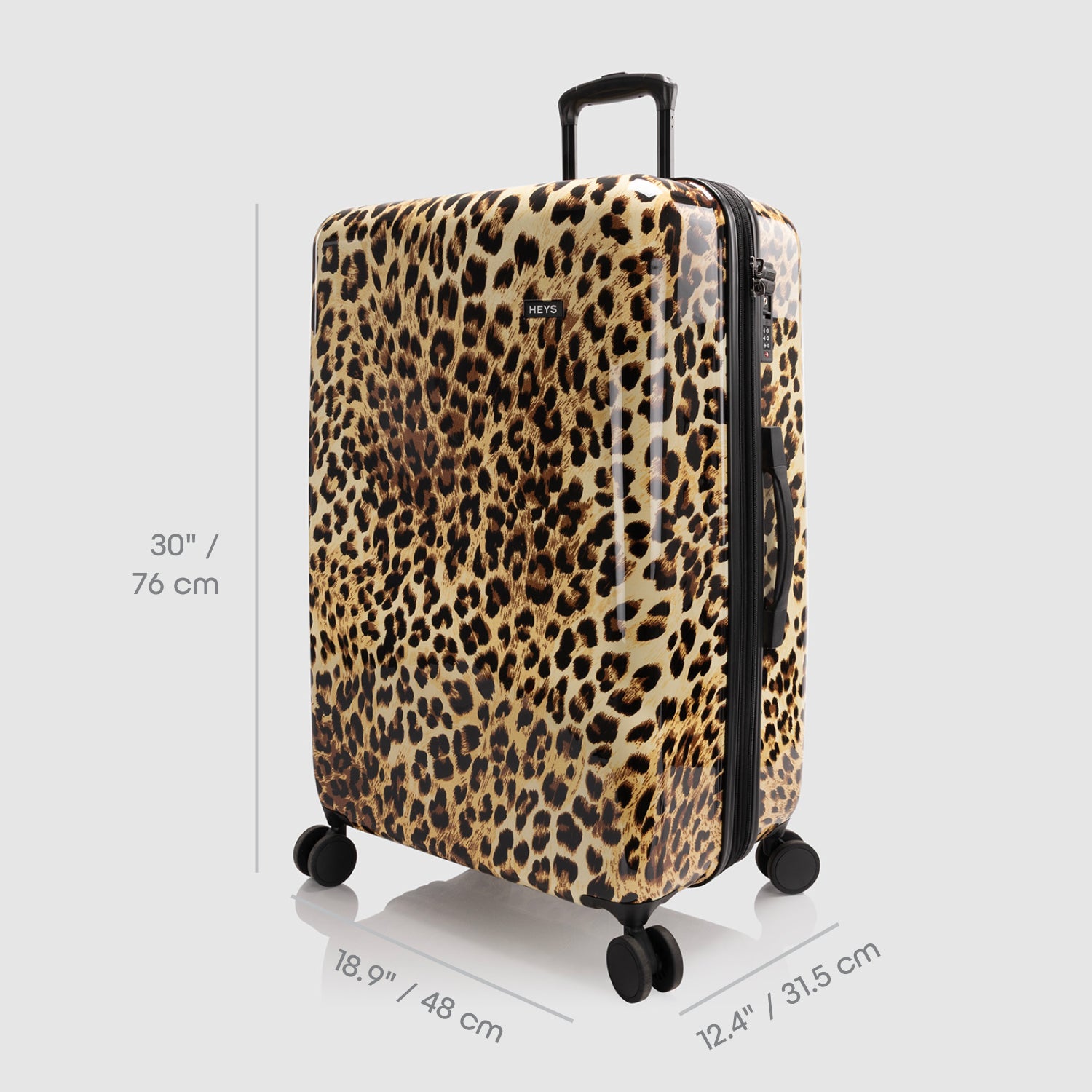 Elite Fashion Spinner® - Brown Leopard 30 Inch Luggage