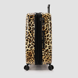 Elite Fashion Spinner® - Valise léopard marron 76 cm