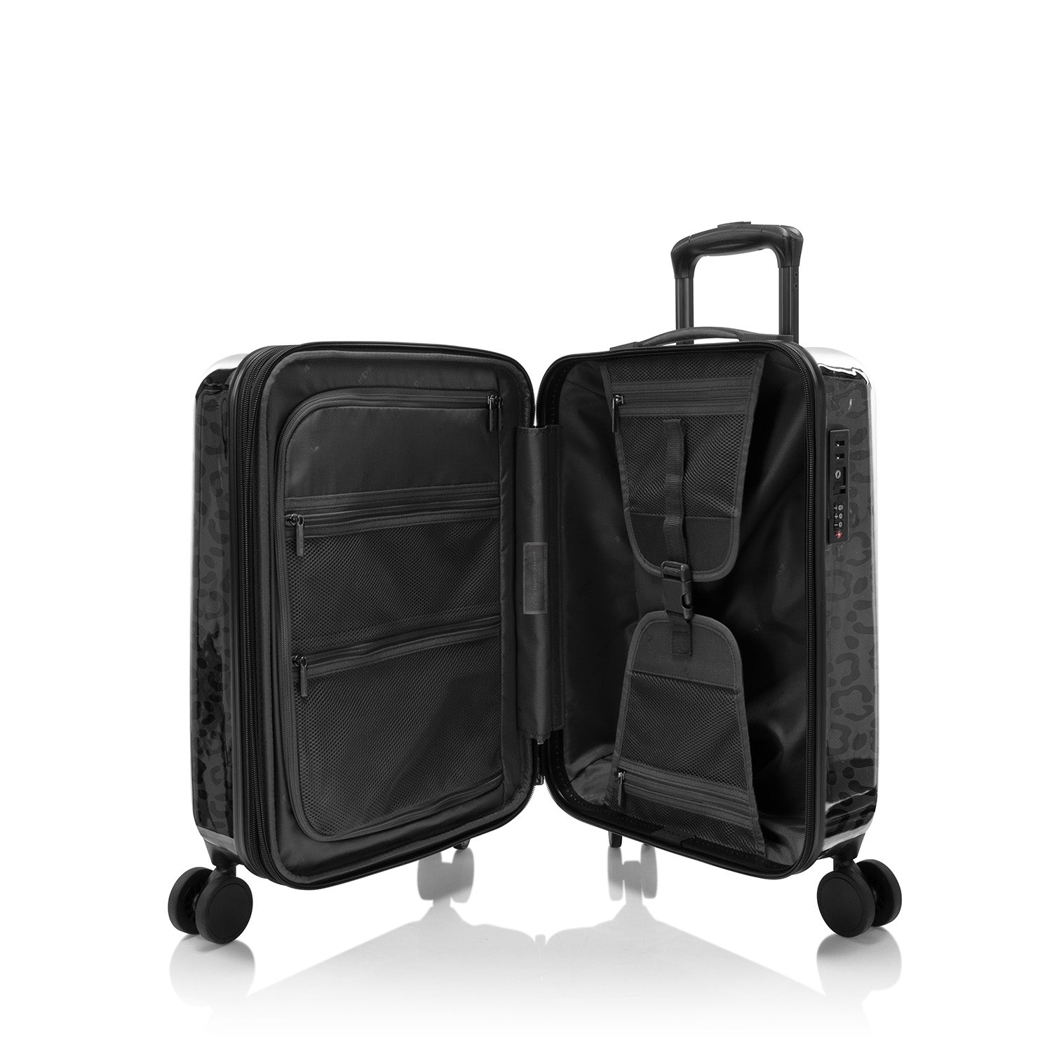 Elite Fashion Spinner® - Black Leopard 21 Inch Carry-On Luggage