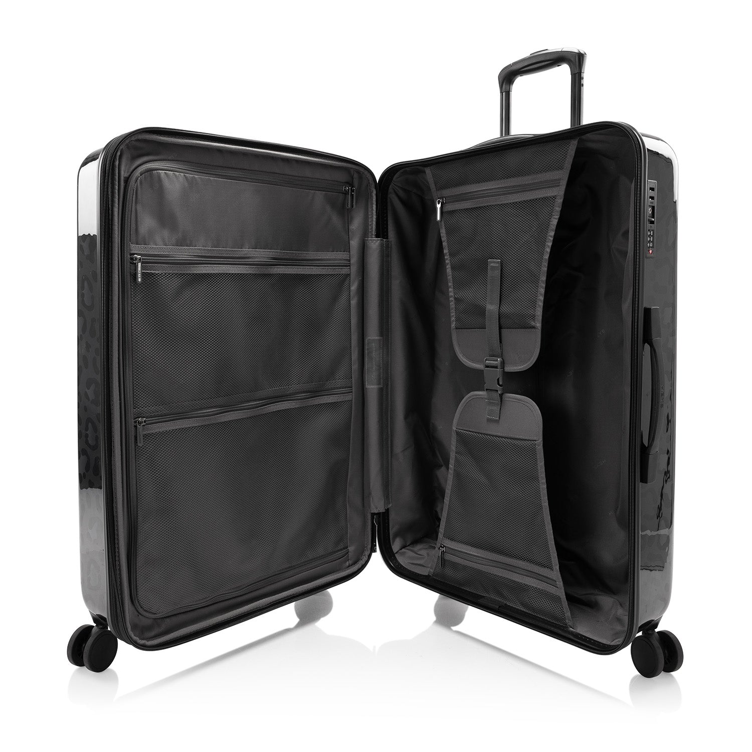 Elite Fashion Spinner® - Black Leopard 30 Inch Luggage