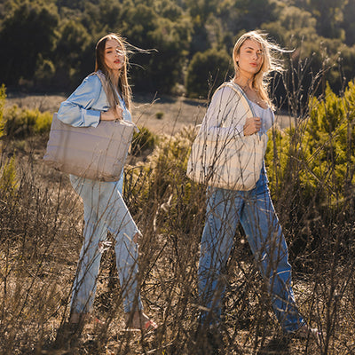 Heys Puffer Tote Bag Off White – lifestyle pohled