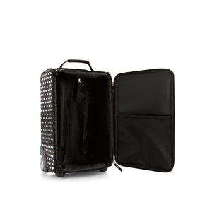Valise souple pour enfants - Noir/pois blancs 