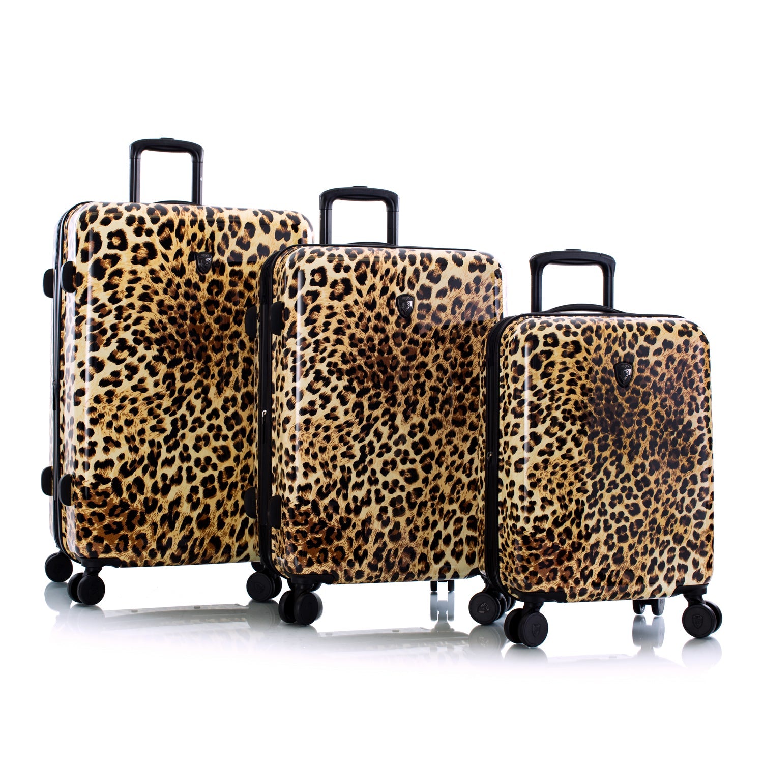 Brown Leopard Fashion Spinner® 3 Piece Luggage Set