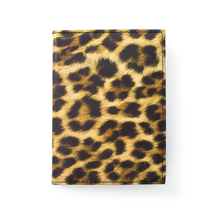 Funda para pasaporte con diseño de leopardo