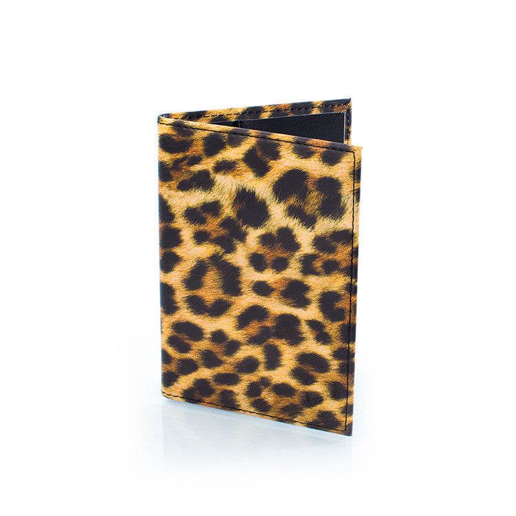 Funda para pasaporte con diseño de leopardo