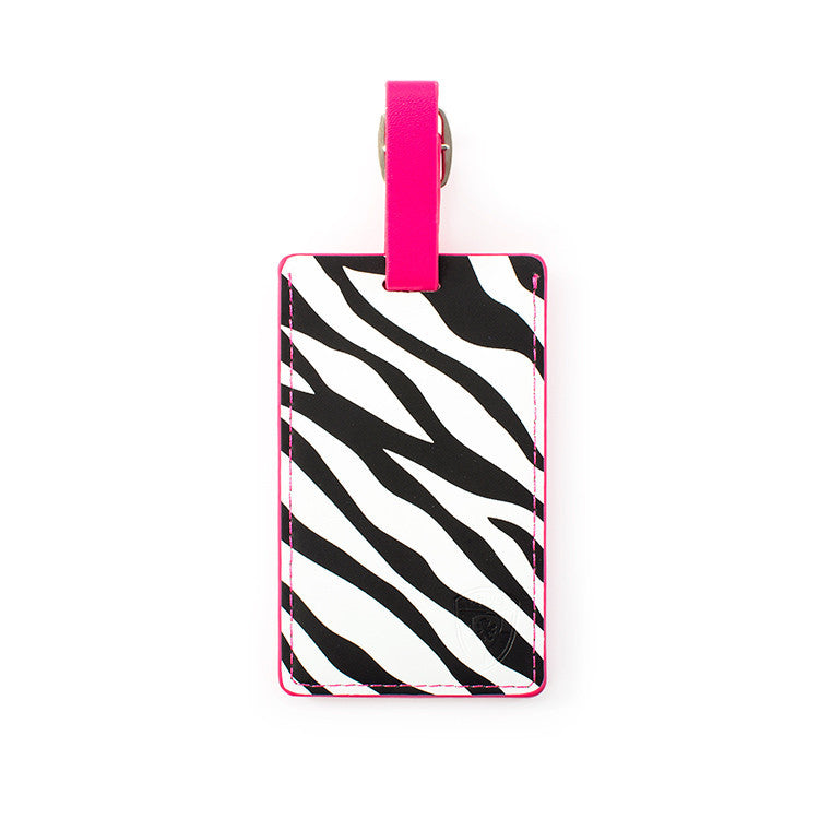 Zebra Luggage Tag